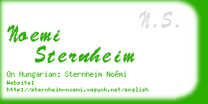 noemi sternheim business card