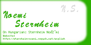 noemi sternheim business card